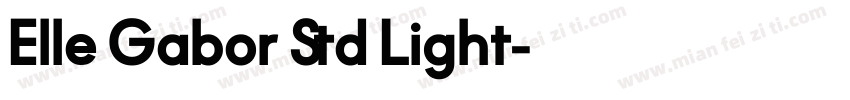 Elle Gabor Std Light字体转换